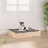 bDog Bed 20.3"x17.3"x3.5" Solid Wood Pine