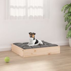bDog Bed 20.3"x17.3"x3.5" Solid Wood Pine