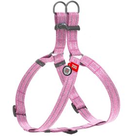 Cotton Dog Harness Eco Friendly Harness for Small Dogs Medium Large Dogs Reflective Dog Harness with Adjustable Size for Male Female Dogs L Size Pi