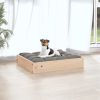 bDog Bed 20.3"x17.3"x3.5" Solid Wood Pine