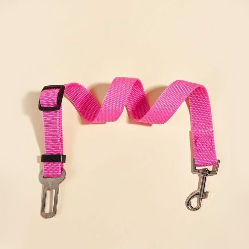Adjustable Pet Safety Belt Leash; Dog Car Seat Belt For Dogs & Cats Outdoor Travelling