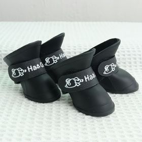Dog Adjustable Straps & Waterproof Outdoor Booties For Snow & Rain (Color: ROYAL BLUE, size: M)