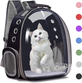 Small Dog Backpack Carrier for Small Dogs; Space Capsule Pet Carrier Dog Hiking Backpack Airline Approved Travel Carrier (Color: Purple)