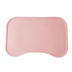 Dog Food Mat For Floors Waterproof,Thicker Food Mat Non-Slip,Dog Bowl Mats For Food And Water,Pet Feeding Mat Silicone (Color: Pink)